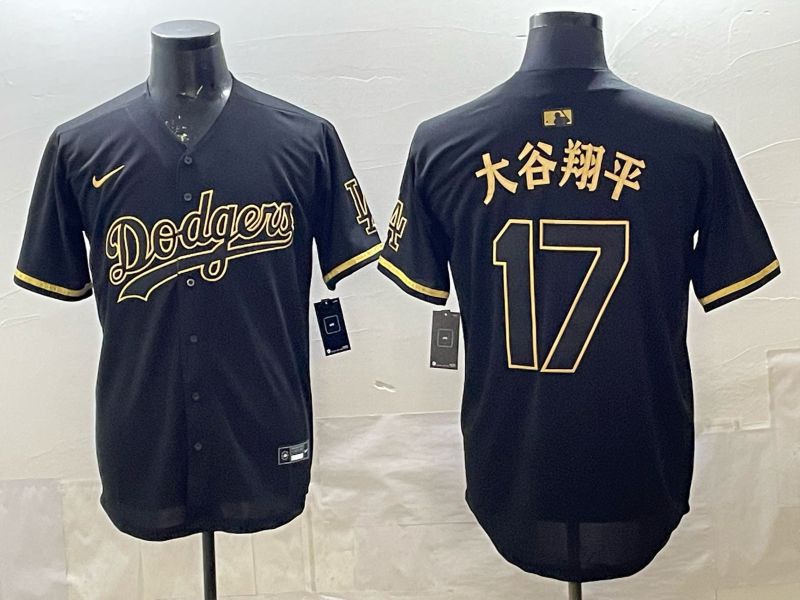 Men 2026 Los Angeles Dodgers #17 Ohtani black Game Nike MLB Jersey 001->los angeles dodgers->MLB Jersey